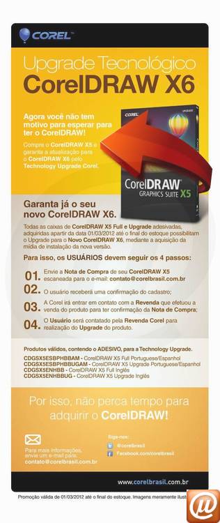 CDGSX5ESBPHBBAM - CorelDRAW Graphics Suite X5 Portugus (Substitui X4)